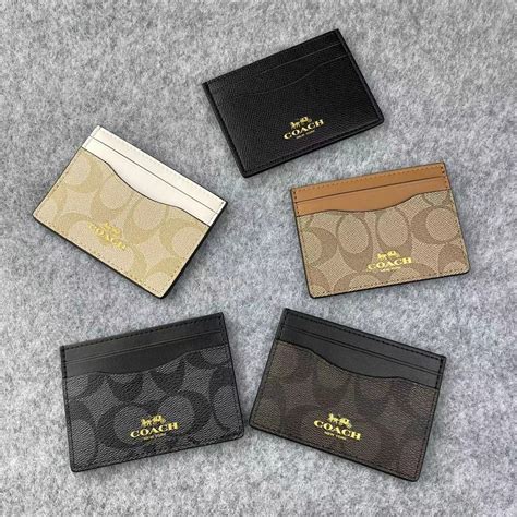 coach outlet card holder men.